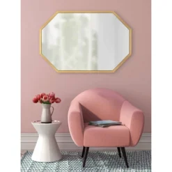 24" X 36" Laverty Octagon Wall Mirror Gold - Kate & Laurel All Things Decor -Umbra Home Decor Shop GUEST 2f34ca38 24bb 489e 97fa 4bcf3b7a7979