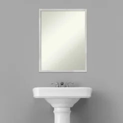 20" X 26" Non-Beveled Svelte Silver Wood Bathroom Wall Mirror - Amanti Art 14 20" X 26" Non-Beveled Svelte Silver Wood Bathroom Wall Mirror - Amanti Art -Umbra Home Decor Shop GUEST 2fa13203 d9f3 4726 9e05 e83c51d50439