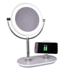 Makeup Mirror With Qi Charging Stand White (Includes LED Light Bulb) - OttLite -Umbra Home Decor Shop GUEST 2fd33822 04e4 4a93 8f42 d3d975b044c0