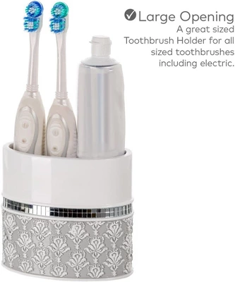 Creative Scents Mirror Damask 4 Piece Bath Gift Set 2 Creative Scents Mirror Damask 4 Piece Bath Gift Set - Image 2