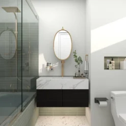 Industrial Wood Oval Shaped Wall Mirror - Olivia & May -Umbra Home Decor Shop GUEST 3082f0cd 8f91 48a3 85e5 93179bc741f9