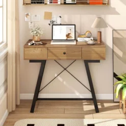 Costway Vanity Desk With Flip Top Mirror Makeup Dressing Table With Power Outlets Drawer -Umbra Home Decor Shop GUEST 312582e7 7c00 4a7c 8929 86d7a4547266