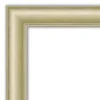 Amanti Art Textured Light Gold Petite Bevel Bathroom Wall Mirror 29 X 23 In.