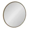 24" X 24" Gwendolyn Round Beaded Accent Wall Mirror Gold - Kate And Laurel