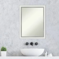 21" X 27" Non-Beveled Eva Narrow Bathroom Wall Mirror Gold - Amanti Art -Umbra Home Decor Shop GUEST 31a66aa9 1be5 414a 9dc1 eaa7a369cfc3