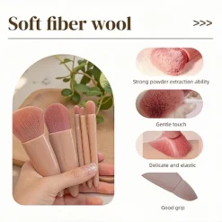 BABYYER 5-Piece Makeup Brush Set With Mirror & Travel Case Hypoallergenic Vegan Bristles For Sensitive Skin,for On-the-Go Touchups (Pink) 11 BABYYER 5-Piece Makeup Brush Set With Mirror & Travel Case Hypoallergenic Vegan Bristles For Sensitive Skin,for On-the-Go Touchups (Pink) -Umbra Home Decor Shop GUEST 324e03a8 c0bd 4aa1 b6fd ff591db6ae58