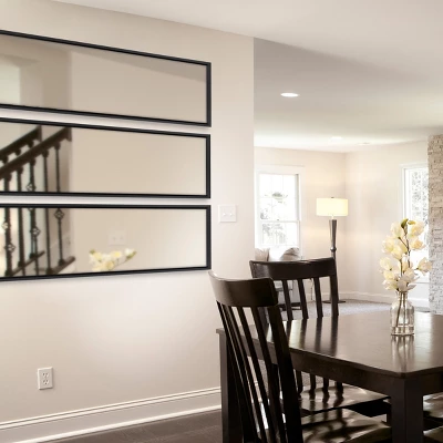 16" X 48" Evans Framed Wall Panel Mirror White - Kate And Laurel 4 16" X 48" Evans Framed Wall Panel Mirror White - Kate And Laurel - Image 4