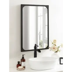 Kate & Laurel All Things Decor 24"x36" Kenai Framed Wall Mirror -Umbra Home Decor Shop GUEST 329ecc75 dcfc 46e8 82d4 82ac4f6fc224