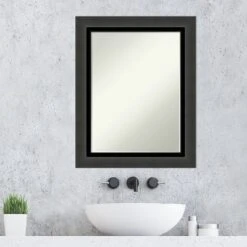 Amanti Art Tuxedo Black Petite Bevel Bathroom Wall Mirror 29 X 23 In. 12 Amanti Art Tuxedo Black Petite Bevel Bathroom Wall Mirror 29 X 23 In. -Umbra Home Decor Shop GUEST 33e75697 4190 441e 9035 39d46ae85ad7
