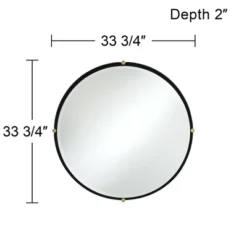 Uttermost Ronson 34" Gold And Matte Black Round Wall Mirror -Umbra Home Decor Shop GUEST 3417c602 91ab 4d44 a2be 15bf1b3c409b