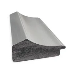 23" X 29" Non-Beveled Peak Polished Nickel Narrow Bathroom Wall Mirror - Amanti Art