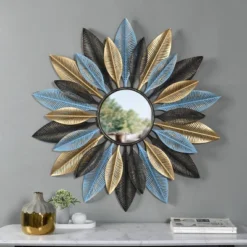 Distressed Metal Leaf Wall Mirror Blue - StyleCraft 9 Distressed Metal Leaf Wall Mirror Blue - StyleCraft -Umbra Home Decor Shop GUEST 34df74a6 12ea 430a a294 85b80d8f5639