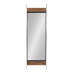 19.2" X 63" Kincaid Full Length Wall Mirror Rustic Brown - Kate & Laurel All Things Decor