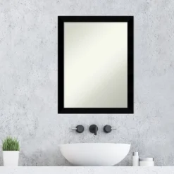 Black Museum Non-Beveled Wood Bathroom Wall Mirror -Umbra Home Decor Shop GUEST 3592b41b ec7c 46c9 ba19 37a725a3600d