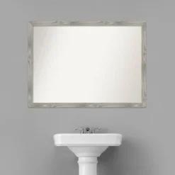 41" X 30" Non-Beveled Dove Square Bathroom Wall Mirror Gray Wash - Amanti Art: Polystyrene Frame, Wall Mounted -Umbra Home Decor Shop GUEST 359372d4 5ea4 4987 94f9 317fe4d214b6