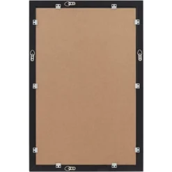 Possini Euro Design Metzeo Rectangular Vanity Decorative Wall Mirror Modern Beveled Edge Matte Black Metal Frame 22" Wide Bathroom -Umbra Home Decor Shop GUEST 35fd964d 70b6 4577 9cee b144319cfef3