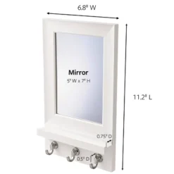 Command Mirror Organizer White