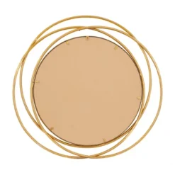 Metal Overlapping Circle Frame Wall Mirror- Olivia & May