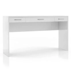 2pc Grayde 3 Drawer Vanity Table And Mirror Set With Led Trim And USB Ports - Luminous White - MiBasics -Umbra Home Decor Shop GUEST 36564353 77fd 42c6 b7b2 827b77ead9d8