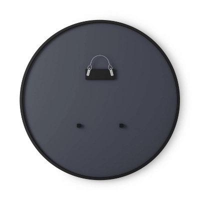 37" Hubba Round Wall Mirror Black - Umbra 1 37" Hubba Round Wall Mirror Black - Umbra