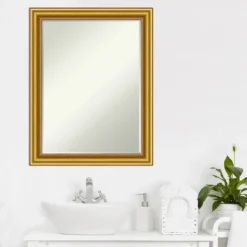 Amanti Art Townhouse Gold Petite Bevel Wood Bathroom Wall Mirror 27.5 X 21.5 In. 13 Amanti Art Townhouse Gold Petite Bevel Wood Bathroom Wall Mirror 27.5 X 21.5 In. -Umbra Home Decor Shop GUEST 36db7a7c aa3c 4c7a 8590 6fa7a3413ed8