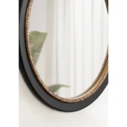 Kate & Laurel All Things Decor 26"x26" Wildomar Round Wall Mirror Black -Umbra Home Decor Shop GUEST 36f66c1f 3f69 4bb7 828a b9ffa0ca6ac9