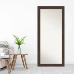 29" X 65" Non-Beveled Wild Wood Brown Full Length Floor Leaner Mirror - Amanti Art -Umbra Home Decor Shop GUEST 375d6c35 ac0b 4e98 84d7 588d6d40cb15