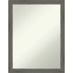 Regis Barnwood Narrow Non-Beveled Wood Bathroom Wall Mirror Wall Mirror -Umbra Home Decor Shop GUEST 37a86212 a6ad 486f a02e d01a0dfd62bc