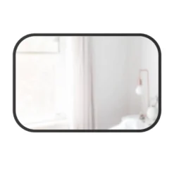 24"x 36" Hub Rectangular Wall Mirror Black - Umbra