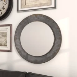 Industrial Metal Wall Mirror Gray - Olivia & May -Umbra Home Decor Shop GUEST 39ff52bc 329d 4110 963c 520774b9149f