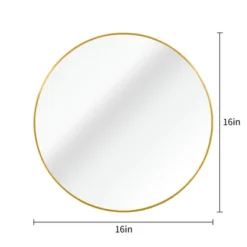 APRILSOUL Gold 16 Inch Metal Round Bathroom Mirror -Umbra Home Decor Shop GUEST 3a0c43be 3173 48c7 bbee 85afadba4355