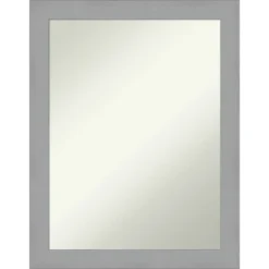 Amanti Art Brushed Nickel Non-Beveled Bathroom Wall Mirror -Umbra Home Decor Shop GUEST 3a3e33fd 156f 46a5 bff0 152f487f3db0