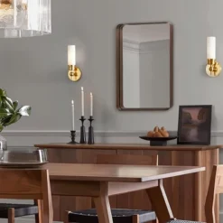 ANDY STAR Modern 24 Inch Long X 36 Inch Wide Rectangular Recessed Contemporary Vanity Mirror With 2 Inch Deep Frame And Rounded Corners, Bronze -Umbra Home Decor Shop GUEST 3a5db18d 0039 4486 8791 464286457fa7