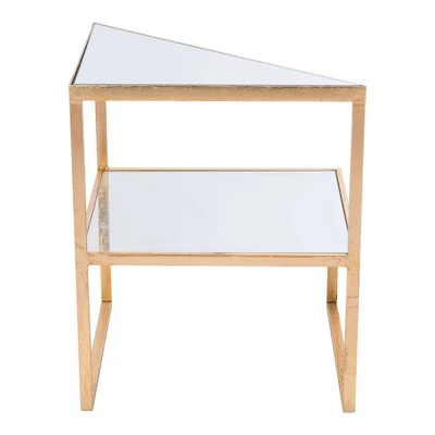 Parsons Side Table Mirror/Gold - ZM Home 1 Parsons Side Table Mirror/Gold - ZM Home