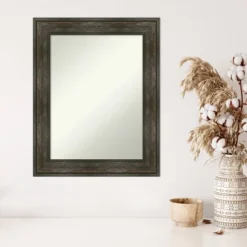 24" X 30" Non-Beveled Rail Rustic Char Wall Mirror - Amanti Art 10 24" X 30" Non-Beveled Rail Rustic Char Wall Mirror - Amanti Art -Umbra Home Decor Shop GUEST 3b002818 3158 4b66 852b 65d1b5892698