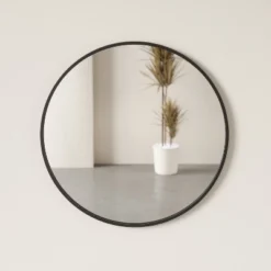 37" Hubba Round Wall Mirror Black - Umbra 11 37" Hubba Round Wall Mirror Black - Umbra -Umbra Home Decor Shop GUEST 3b266279 46ce 47f9 a08b 5fc1d236ee54