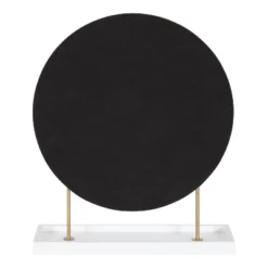18" X 22" Maxfield Round Tabletop Mirror White/Gold - Kate & Laurel All Things Decor -Umbra Home Decor Shop GUEST 3b3281e7 d4ae 4c70 8b72 ba2919216dbf