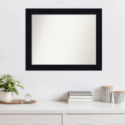32" X 26" Non-Beveled Shiplap Navy Wood Wall Mirror - Amanti Art -Umbra Home Decor Shop GUEST 3c30e651 851c 409a 82cb 261367b3a7d9