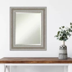 22" X 26" Parlor Framed Wall Mirror Silver - Amanti Art 10 22" X 26" Parlor Framed Wall Mirror Silver - Amanti Art -Umbra Home Decor Shop GUEST 3c961aa3 9942 4d64 86b0 b6d677aaf2f1