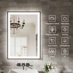 55x30 Inch Frameless LED Bathroom Mirror,Smart Mirror -Umbra Home Decor Shop GUEST 3c9df743 580d 4581 920d fb3b6a8dc52e