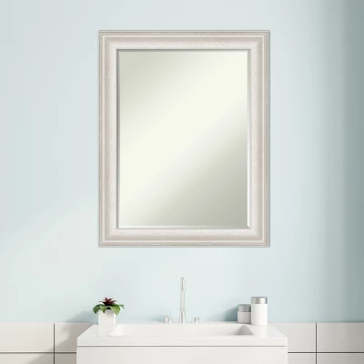 Amanti Art Trio White Wash Silver Petite Bevel Bathroom Wall Mirror 28.5 X 22.5 In. 5 Amanti Art Trio White Wash Silver Petite Bevel Bathroom Wall Mirror 28.5 X 22.5 In. - Image 5