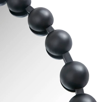 33.8" X 24.3" Round Marlowe Decorative Wall Mirror Black - Madison Park Signature 2 33.8" X 24.3" Round Marlowe Decorative Wall Mirror Black - Madison Park Signature - Image 2