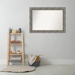 42" X 30" Non-Beveled Silver Luxor Wood Bathroom Wall Mirror - Amanti Art -Umbra Home Decor Shop GUEST 3ede9829 ae7f 416c 8f6d d7974e6f68c9
