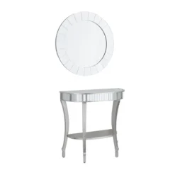 Set Of 2 Glam Fir Console Tables With Mirror White - Olivia & May 24 Set Of 2 Glam Fir Console Tables With Mirror White - Olivia & May -Umbra Home Decor Shop GUEST 4174adb1 9e8a 4b4c 9033 4e514e7fa549