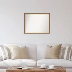 29" X 23" Non-Beveled Carlisle Blonde Narrow Wood Wall Mirror - Amanti Art -Umbra Home Decor Shop GUEST 4192a6a1 3ad7 417b 8619 34ae15b40791