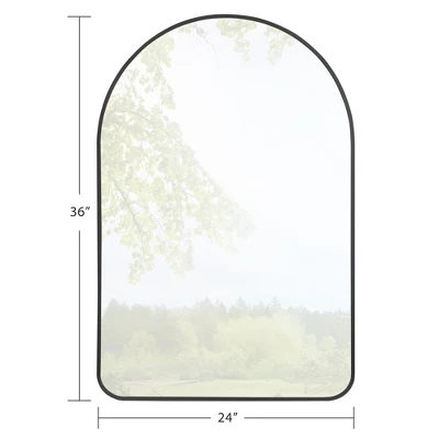 Yehudi Arch Wall Mirror For Bathroom 24"x 36" Inch Bathroom Mirror With Metal Frame Round Corner For Wall Decoration - The Pop Home 1 Yehudi Arch Wall Mirror For Bathroom 24"x 36" Inch Bathroom Mirror With Metal Frame Round Corner For Wall Decoration - The Pop Home