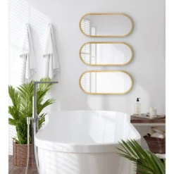(Set Of 3) 10" X 22" Caskill Capsule Framed Wall Mirror Set Gold - Kate & Laurel All Things Decor: Modern Style, No Assembly 11 (Set Of 3) 10" X 22" Caskill Capsule Framed Wall Mirror Set Gold - Kate & Laurel All Things Decor: Modern Style, No Assembly -Umbra Home Decor Shop GUEST 41c5e9bf aa8d 455d b5fe 8e8a0465c8ef