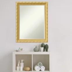 Amanti Art Versailles Gold Petite Bevel Wood Bathroom Wall Mirror 28 X 22 In. -Umbra Home Decor Shop GUEST 4240876c a827 4df5 a040 4177c9c01855