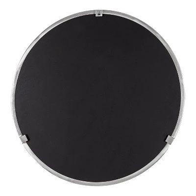 28" Rollo Round Wall Mirror Silver - Kate & Laurel All Things Decor 3 28" Rollo Round Wall Mirror Silver - Kate & Laurel All Things Decor - Image 3