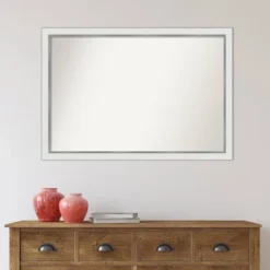 39" X 27" Non-Beveled Eva Narrow Bathroom Wall Mirror Gold - Amanti Art -Umbra Home Decor Shop GUEST 43418526 e591 46b8 bf74 47801c202cbf